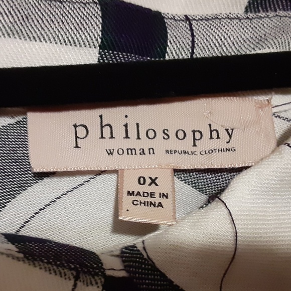 Philosophy Woman Button Down Top - Picture 2 of 3